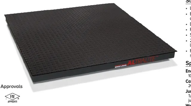 Altralite™ – Portable Low-profile Anodized Aluminum Floor Scale