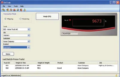 OnTrak® – Truck Scale Data Management Software