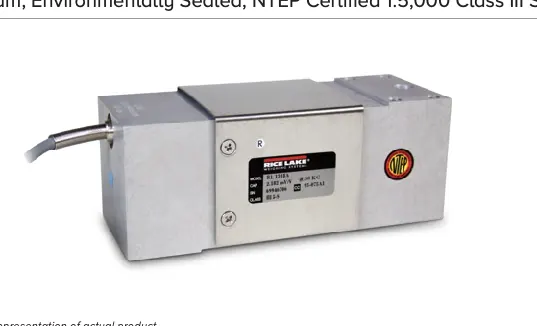 RL1218A – Aluminum, Environmentally Sealed, NTEP Certified 1:5,000 Class III Single Cell, IP67