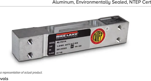 RL1521A – Aluminum, Environmentally Sealed, NTEP Certified 1:5,000 Class III Single Cell, IP66