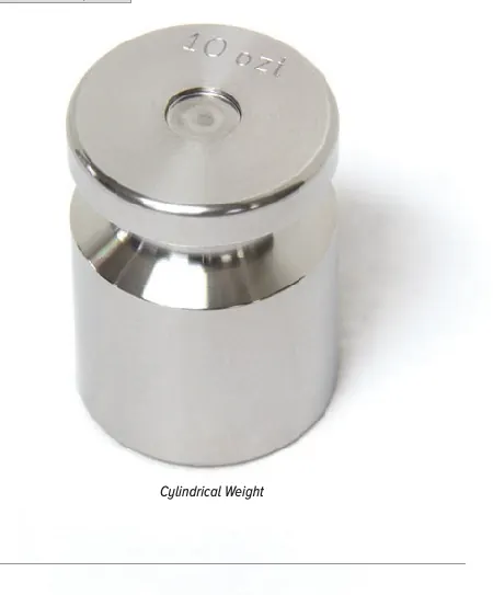 Troy Ounce Cylindrical And Leaf Weights – Range: 500 oz t – 0.005 oz t · Class 5