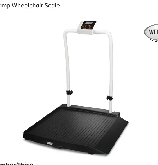 350-10-2 – Single-ramp Wheelchair Scale
