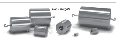 Avoirdupois And Metric Single Hook Weights – Range: 25 kg – 1/32 oz · Class 6