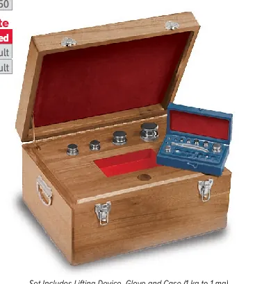 Metric Sets – Range: 2 kg · Class E1, Class E2, Class F1, Class F2, Class M1