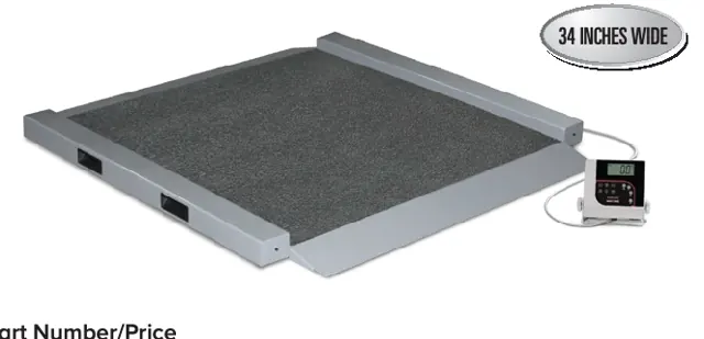 RL-350-6 – Dual-ramp Portable Bariatric Wheelchair Scale