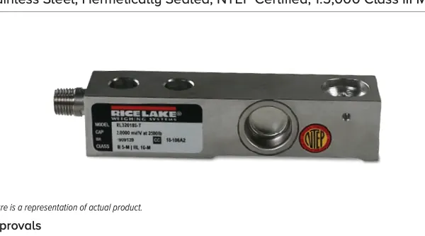 RL32018S-T – Stainless Steel, Hermetically Sealed, NTEP Certified, 1:5,000 Class III Multiple Cell, IP69K