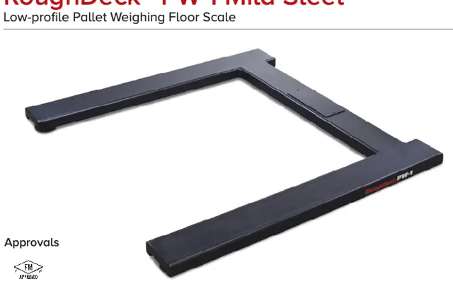 RoughDeck® PW-1 Mild Steel – Low-profile Pallet Weighing Floor Scale