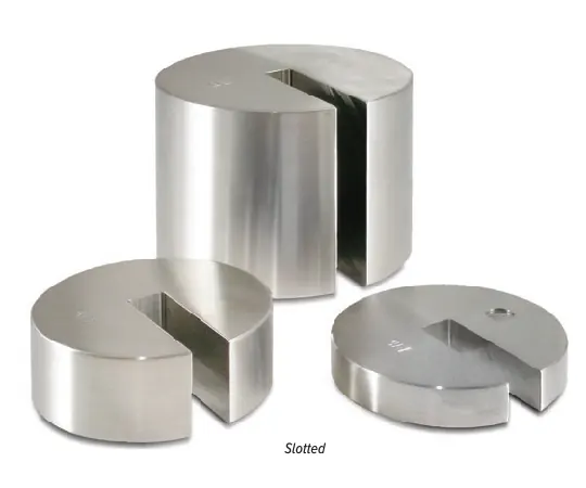 Slotted Weights – Range: 5 lb – 100 g · Class 7, Class 5